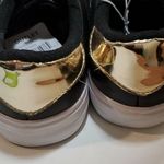 Ellemenno  Black Sneakers White Sold Gold Heel 8 Photo 6