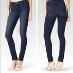 Paige Dark Washed Blue Peg Skinny Jeans Photo 1