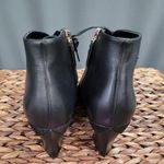 Salvatore Ferragamo Antila Ankle Boots Women's 7 Black Leather Lace Up Booties Photo 3