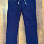 FIGS  Yola Straight Leg Scrub Pants Navy Blue Drawstring Size XS Photo 0