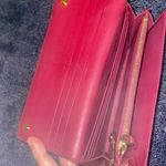 Prada  Crimson Leather Wallet Set Photo 8
