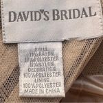 David's Bridal David’s Bridal Tiered Champagne Gold Shimmer Gown Photo 13