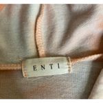 Enti Peach White Tie Dye Lightweight Hoodie Sweatshirt Women’s Pink Size M Photo 2