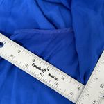 Chico's Chico Flutter Sleeve Top Flattering Waist Blue Size XL V-Neck Lightweight Office Photo 8