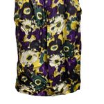 Anthropologie Maeve Silk Smocked Empire Tank Dress Medium purple green yellow Photo 7