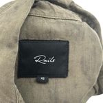 Rails  Ingrid Raw Button Down Shirt Top Tie Dye‎ Olive Green Black Size XS Photo 10