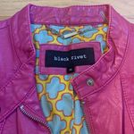 Black Rivet Faux Leather Pink Jacket Photo 3
