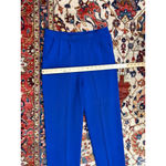 St. John  Collection Blue Santana Knit Pants Stretch Luxury Slim Leg Size 2 Photo 2