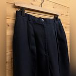 Talbots Vintage  Size Small Navy Blue High Rise Pleated Worsted Wool Dress Pants Photo 1