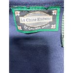 La Chine Knitwear by Galinda Wang Striped Blazer Jacket Gold Buttons Nautical 2X Blue Photo 13