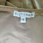 Baltic Born Meghan Velvet‎ Wrap Maxi Dress Champagne color Tan Photo 5