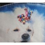 BRACIANO Crossbody Bag Womens Blue Poodle Print Whimsical Dog Lover Photo 5