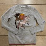 Coach  Uni Intarsia Sweater - Women's - Grey size small Photo 0