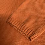 Rafaella Sweater Womens Small Orange Cotton Knit Cowl Neck Pullover 3/4 Sleeves Photo 2