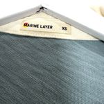 Marine layer  Blue Cream Stripe Cropped Rugby Shirt Long Sleeve Top Size XS Photo 3