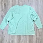 Karen Scott Mint Green Cotton Sweatshirt XXL Photo 3