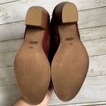 NWT Diba Women's Sleek Suede Bootie in Burgundy Red Gold Hardware Size 8.5 Photo 4