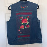 Alfred Dunner  Floral Print Denim Vest Photo 1