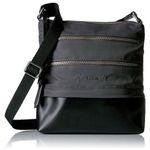 “Lodis” Black Nylon Sport Wanda RFID Crossbody Bag Gray Photo 1