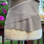 Gorgeous Draped Layer Sexy Sheer Cutout Tank Top. Tan Photo 7