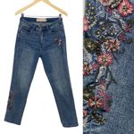 Soft Surroundings Embroidered Floral Jeans Beaded Embellished Boyfriend Fit 4 Photo 2