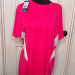 Mizuno Womens Shirt XL Pink Jersey Crew Neck Short Sleeve Activewear NWT Photo 1