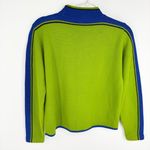 Disney Vintage 90s Pooh Ski Sweater Striped Pull Over Acker Knitting Mills Green Blue Photo 7