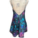 Vtg 1980s Lucie Ann II Floral Nighty Negligee Slip Nightgown Intimate Sleepwear Black Photo 6