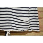 Talbots Black & White Striped Popover Sweater Size 1X Drawstring Lightweight Photo 3