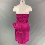 Ronny Kobo Magenta Metallic Fuschia Strapless Carolalyana Carolina Mini Dress S Pink Photo 4