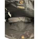 Crabtree & Evelyn large black tote bag purse snap closure 12" x 14" x 5" NWT Photo 4