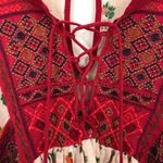 Free People  Kissed By The Sun Embroidered Top Blouse Size XS Photo 3