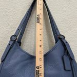 Coach  C4824 Lori Blue Pebbled Leather Gunmetal Hardware Shoulder Bag Photo 3