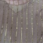 SheIn Women's Pink Sequin Long Sleeve Crop Top Size M Party Blouse Photo 1