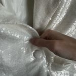 Shop Priceless Dazzling White Sequin Blazer Photo 6