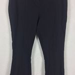 Topshop NWT Black Highwaisted Bengaline Flared Pant With Side Splits Size 12 Photo 8