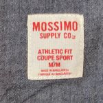 Mossimo Athletic Fit Plaid Flannel Button Down Top Black Size M Photo 3