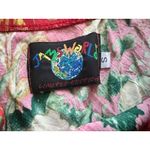 Jams World  Red Floral Skirt Limited Edition Small Ruffle Rayon Elastic Midi Photo 1