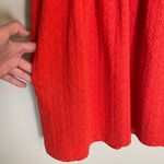 Anthropologie Deletta Embossed Orange Mini Dress Photo 5