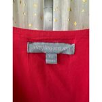 Antonio Melani Linen Blend V-Neckline Cap Flutter Sleeves Tiered A-Line Dress XL Photo 4