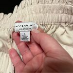 Current Air Anthropologie Womens SZ Large Cream Pull On Paper Bag Wide Leg Pant Photo 1