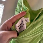 Hello Molly  Bright Green Ruched Mini Dress Photo 2