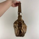 Vintage Y2K Metallic Copper Brown Studded Slouchy Hobo Shoulder Bag Photo 4