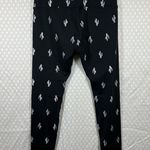 Beyond Yoga Black Silver Cactus Print High Rise Leggings Photo 4