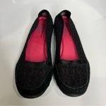 Skechers  black lace slip on shoes flats casual women’s size 9.5 business casual Photo 1