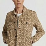 Lucky Brand  | Leopard Tomboy Trucker Denim Jacket Size Medium Photo 0
