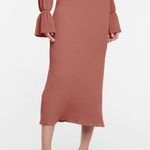 NWT $795 Altuzarra Turley beautiful ribbed skirt in hazelwood Pink Photo 1