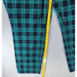 Talbots Velveteen Women 20Wp Green Plaid Skinny Ankle High Waist Tartan Corduroy Photo 5
