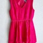 Draper James Gracie Silk V-neck Dress Raspberry Pink Sz 6 Photo 0