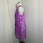 Sundance  pink and blue, silk, asymmetric, sleeveless, mini dress. 6 Photo 4